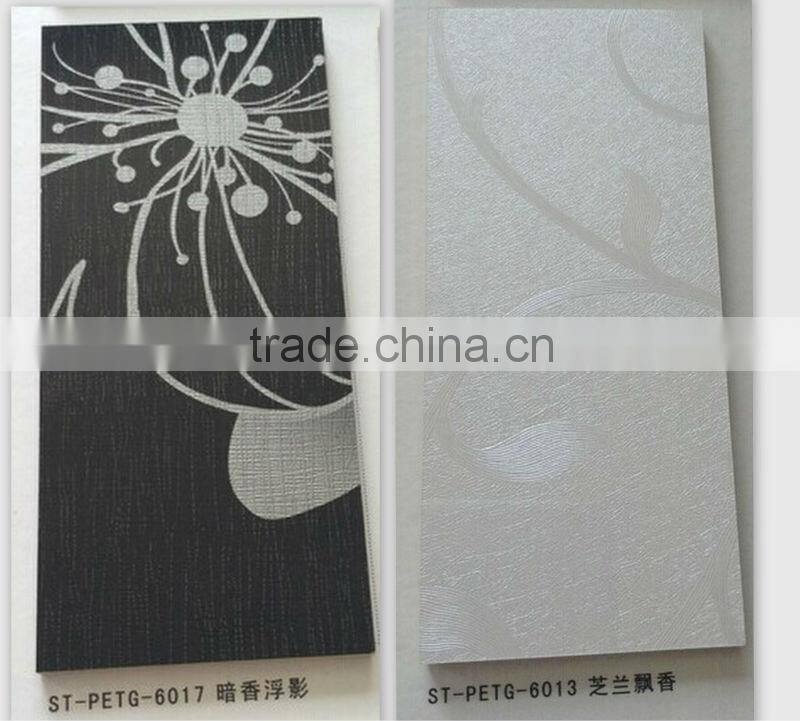 New colors of high glossy PET MDF or plywood for furniture