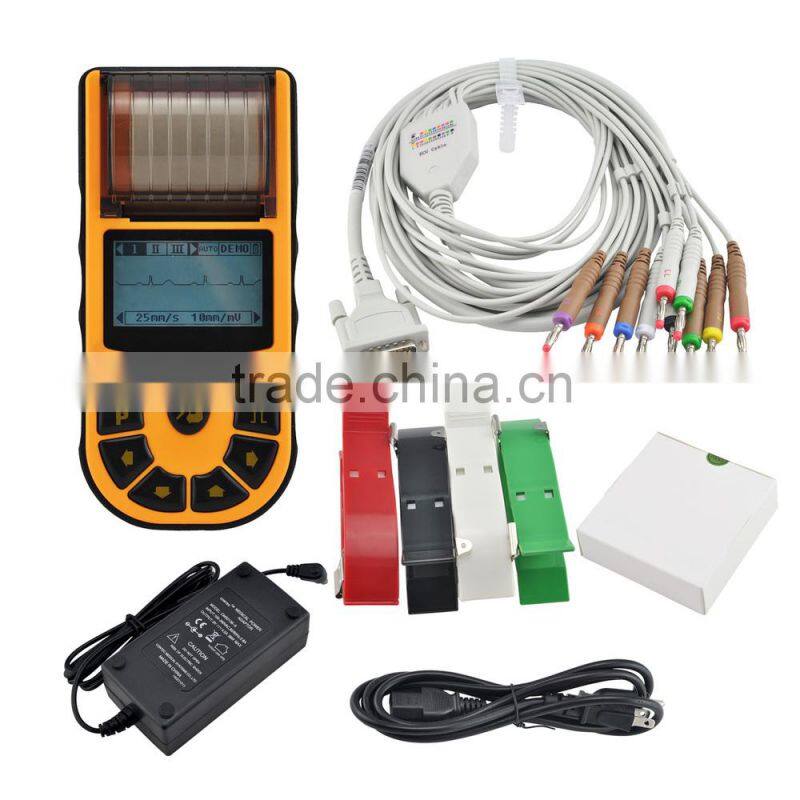 PC based Software Single channel Vet Veterinary Electrocardiograph ECG Machine animal use with good quality