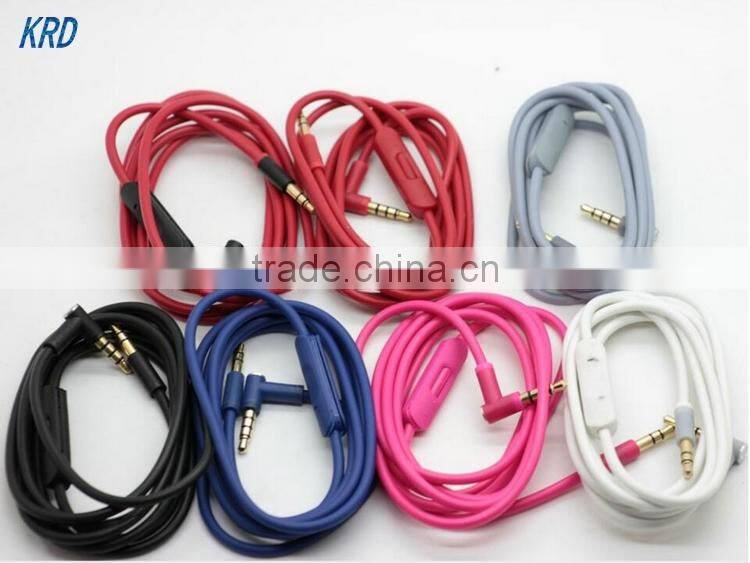 New Replacement Audio Cables For Beats Headphone Studio 2.0 Solo 2 Mixr With Mic For iPhone