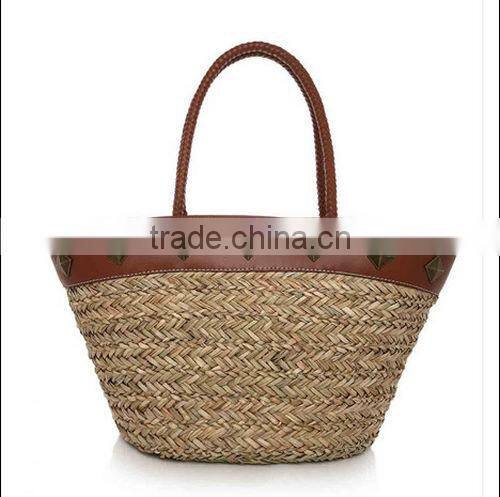 Straw bags made of sea grass for ladies--1