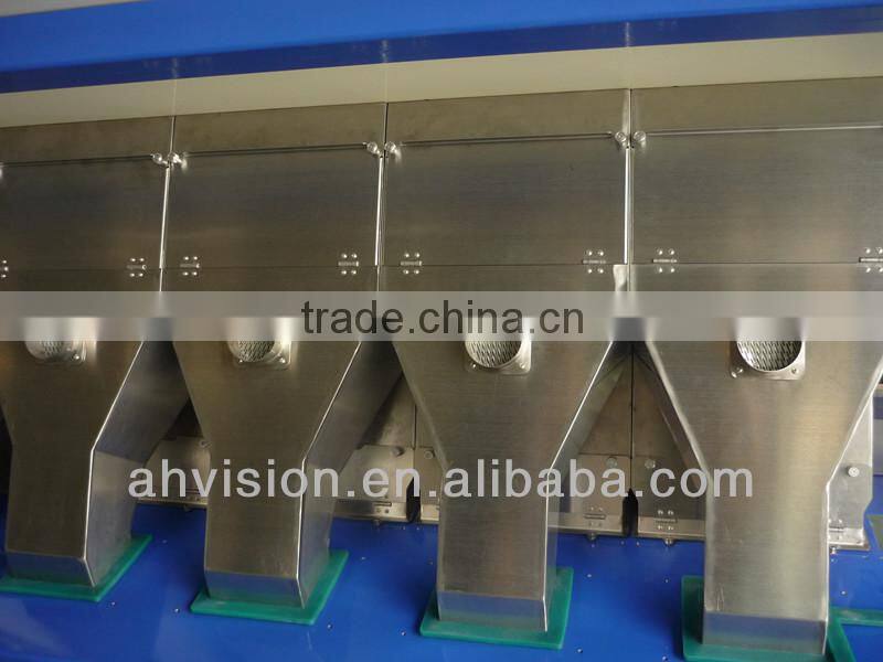 Automatic buckwheat color sorter machine, Vision's CCD wheat color sorter machine! With Japan Nikon camera and Schneider switch!