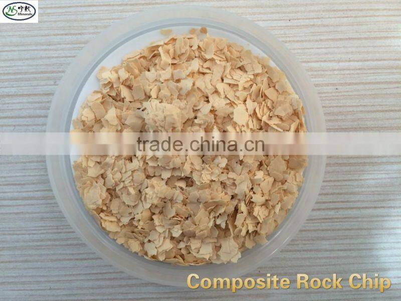 High-molecular polymer industrial color Rock Flakes, Composite Rock Chips