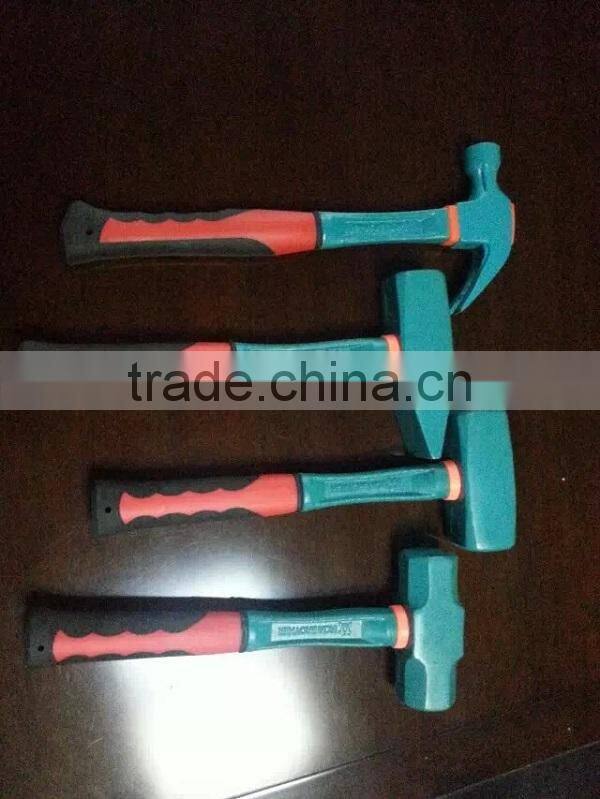 drop forged machinist hammer with steel tube handle