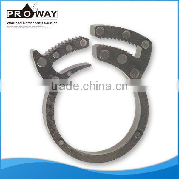 Black Chrome Brass Material With Big Plug Bathtub Waste Sewer Bathtub Push Drainer