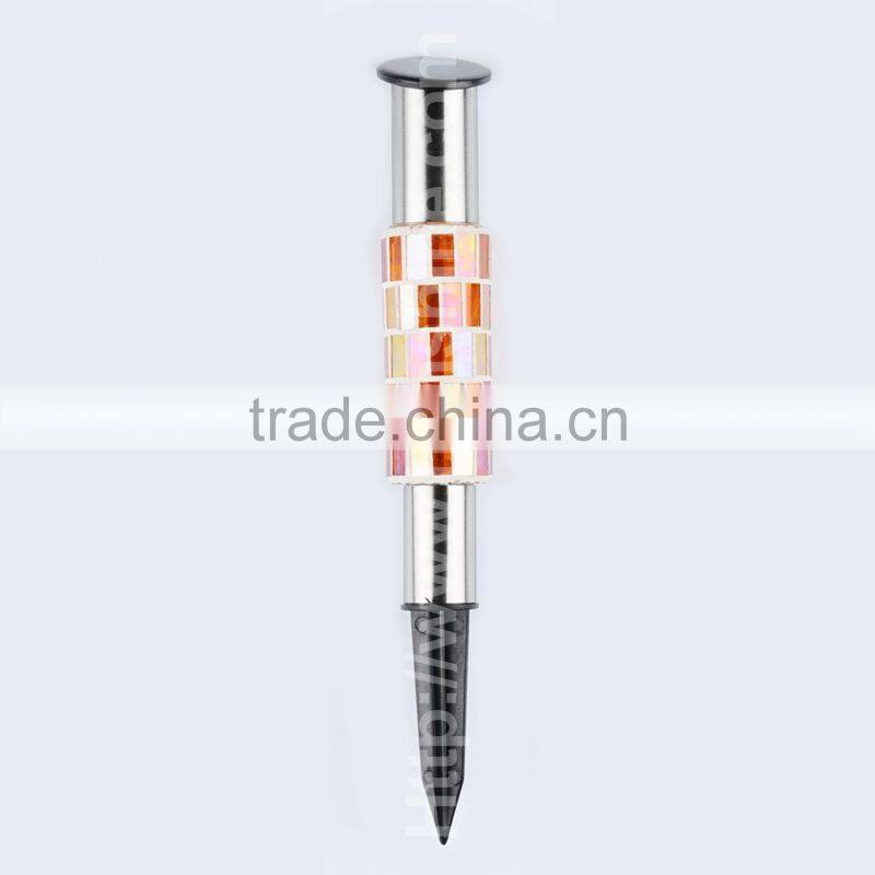 factory price high quanlity waterproof led glass mosaic solar garden lighting