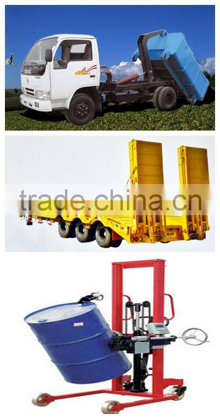 hydraulic cylinder for trailer truck and construction
