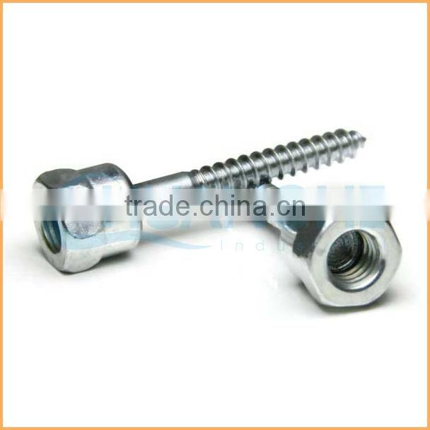Hot sales high quality double thread zinc plate hanger bolt