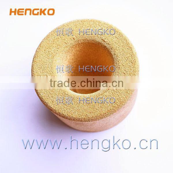 Powder sintered bronze filter housing