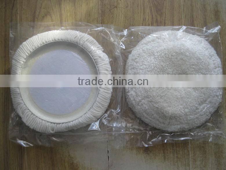 7" single sides wool buffing pad made by RT112 wool