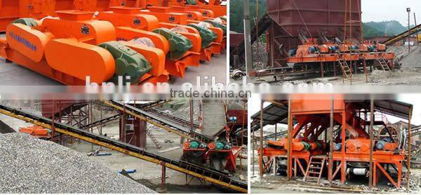 Double roller crusher for brick making