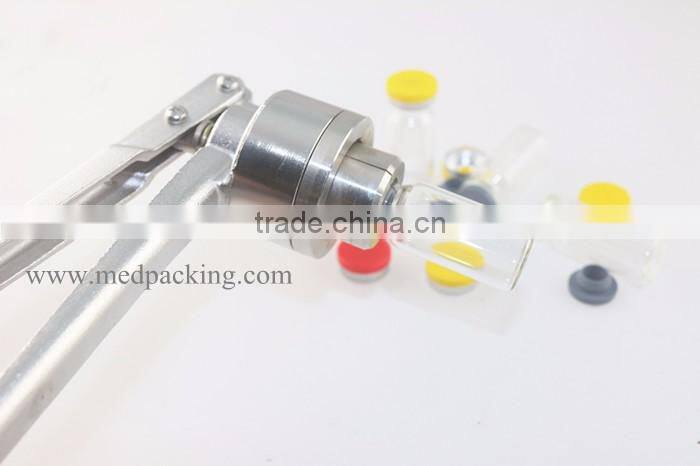 5ml glass clear vial + 20mm vial stopper + 20mm flip off caps + 1pcs 20mm vial crimper