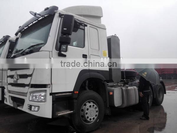 HOWO 371hp 6x4 tractor with air conditioner and 12.00R22.5 tires