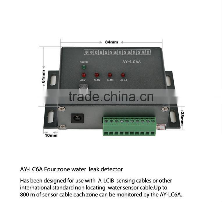 4 sense cable water leak detector, water leak detection system, water leakage alarm