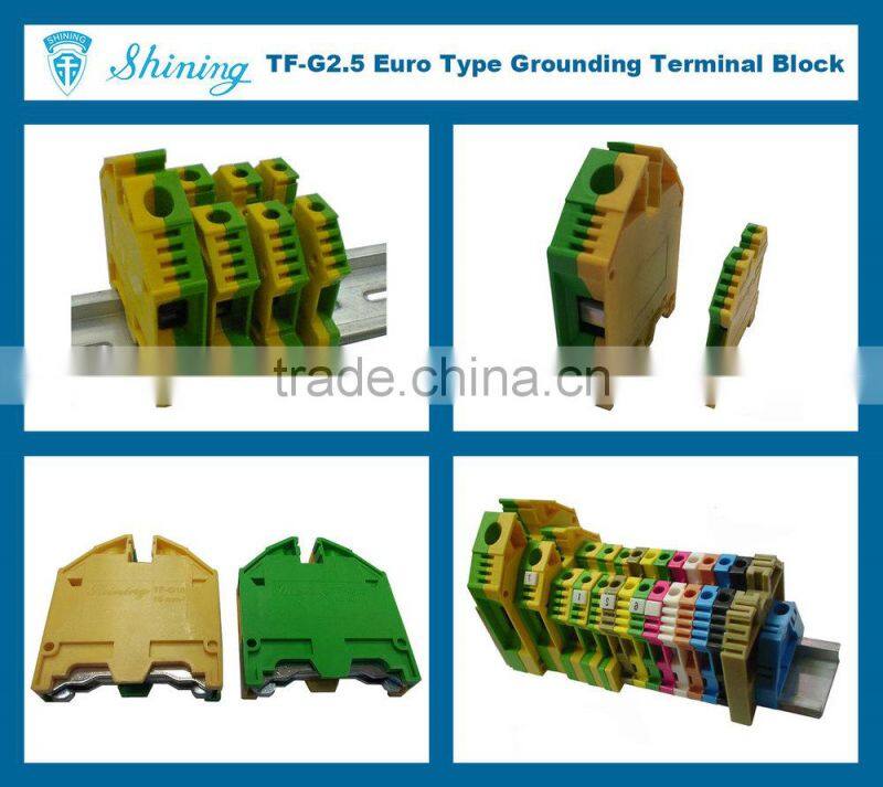 TF-G2.5 Euro Type 2.5mm Equal To Phoenix Earth Terminal Block