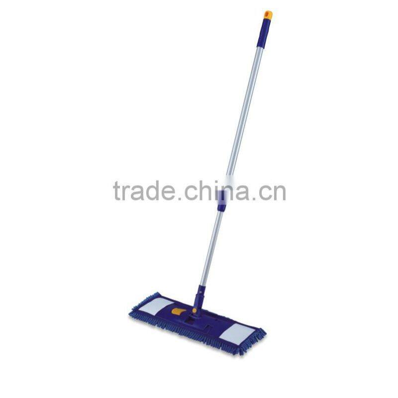 Scalable Long Handle Flat Floor Mop With Chenille Mop Head