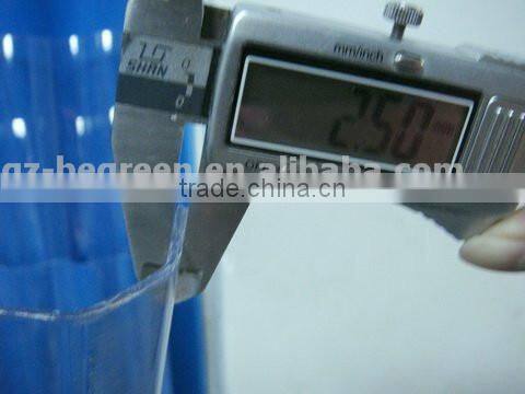 plastic polycarbonate PC 100% clear corrugated plastic new wave roofing sheet for sale