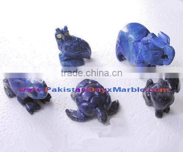 EXPORT QUALITY ANIMALS CARVING LAPIS LAZULI HANDICRAFTS