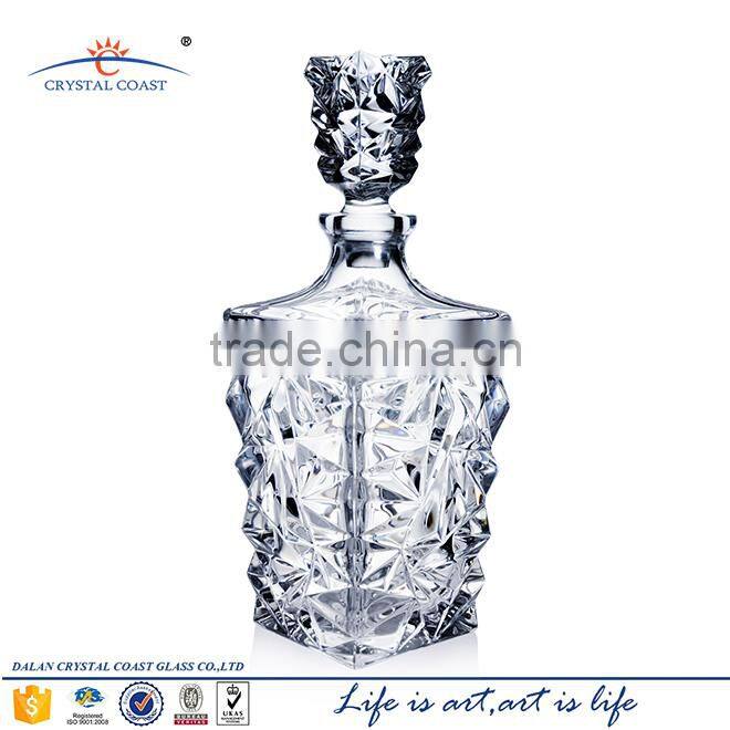 Modern clear empty soft drink glass whisky bottles for sale