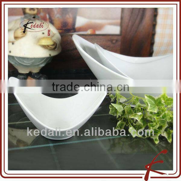 Wholesale White Porcelain Ceramic Snack Dish Dinner Set