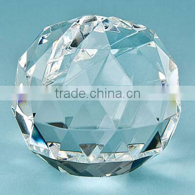 facet crystal ball place card holder