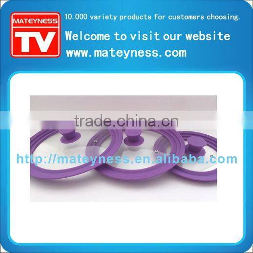 Multi size silicone glass pot lid