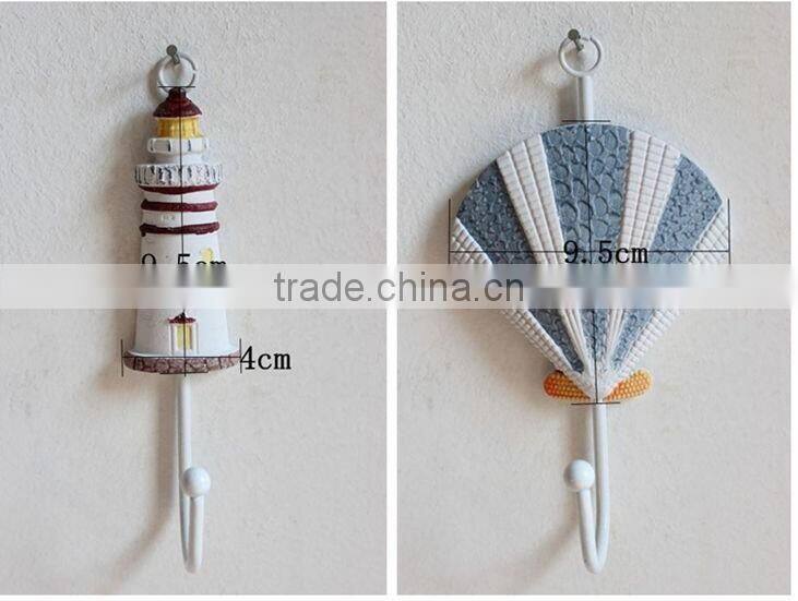 CY077 Mediterranean style decorative wall hanging tag hook decorative wall hanging tag Fish animal seashell hanging tag