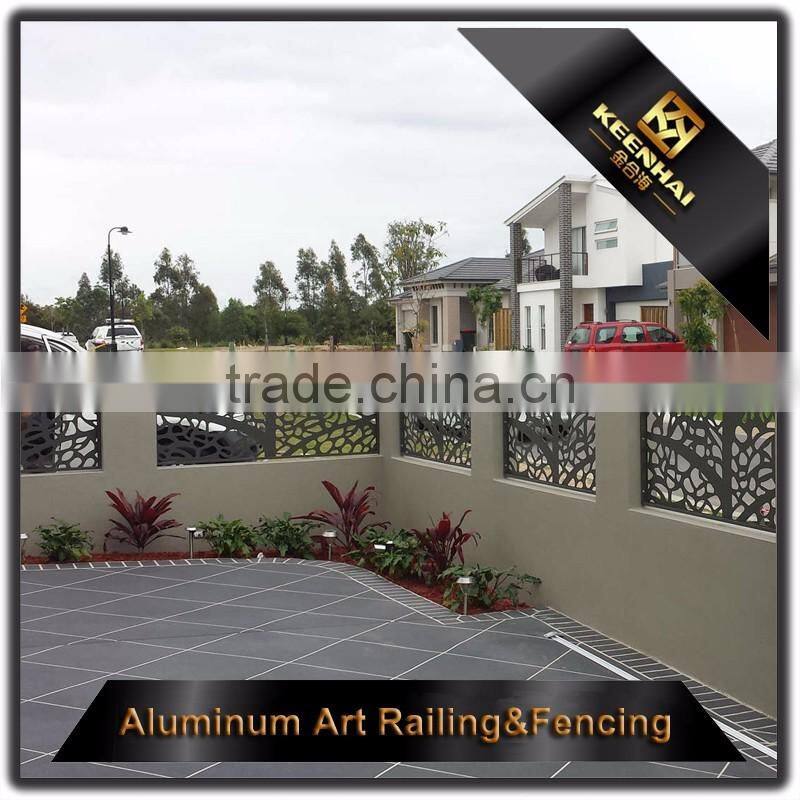 Architectural Metal Aluminum CNC Laser Cut Fencing Panels for Garden