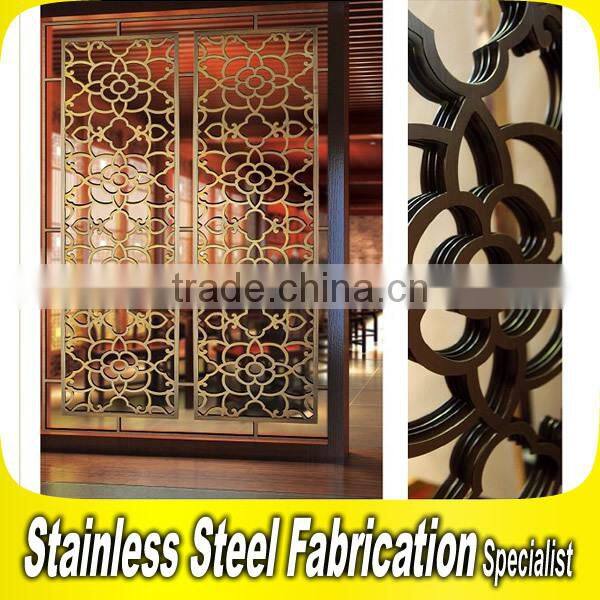 Wholesale Custom Design Wrong Iron Room Divider for Restaurant