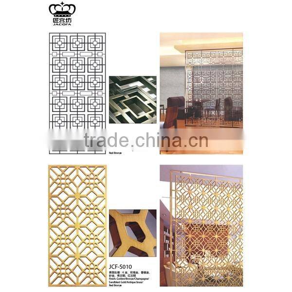 2015 Fashion Design Stainless Steel Sliding Room Divider