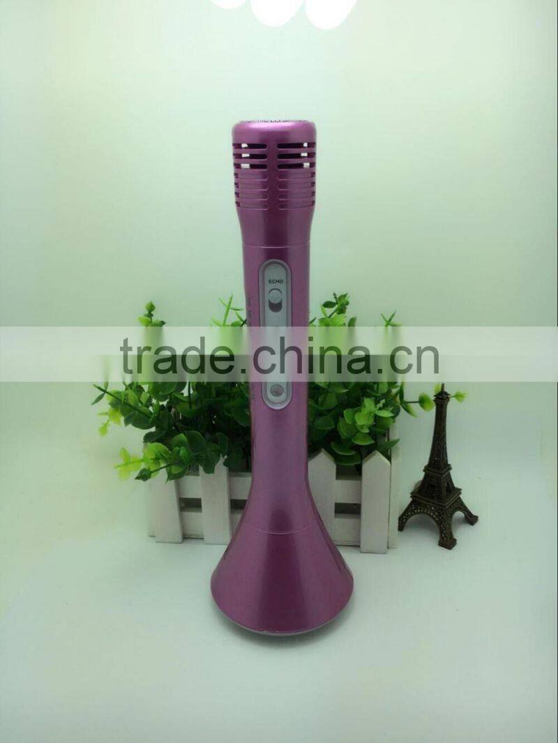 Mini Portable Cheap Hot Sale Bluetooth Wireless Handheld Karaoke With Colorful Flashlight
