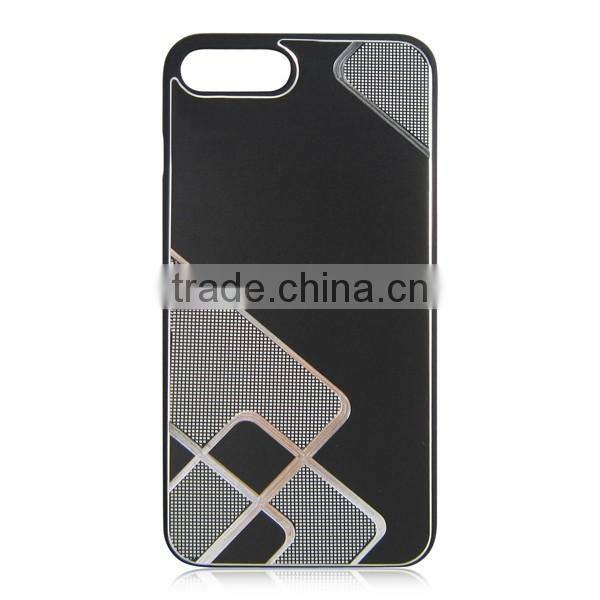 PC hard phone hull spray rubber oil back cover aluminum phone case for iPhone 7/7 plus