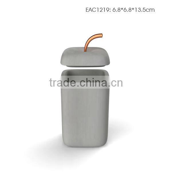 Apple shape home decoration piece concrete modern home decor