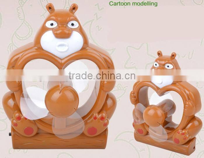 Supply fashion Creative Mini USB charging cartoon fan