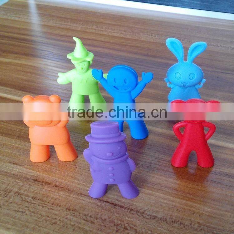 Colorful various shape silicone chopsticks holder for kids