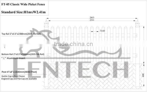High quality cheap composite fence pickets