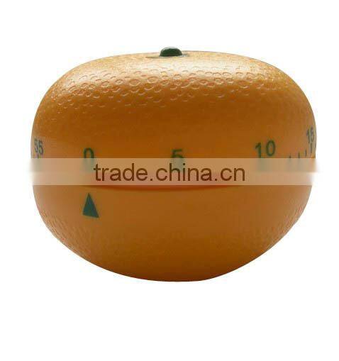 Orange shape plastic kitchen mechanical timer