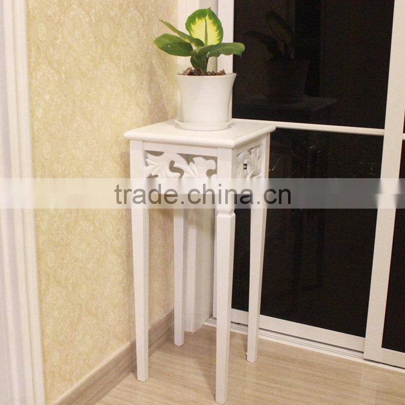 European pastoral wooden flower shelf
