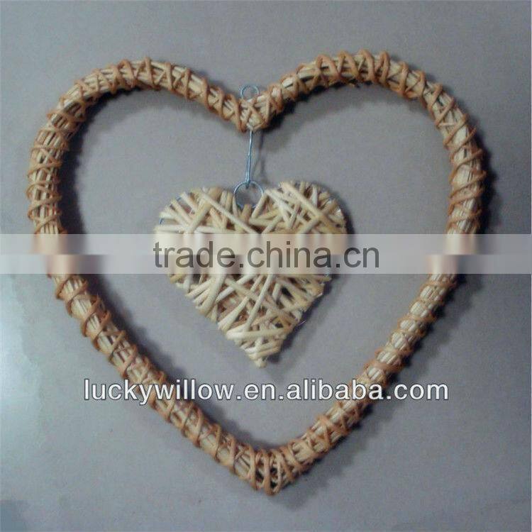 willow heart for home&garden decoration