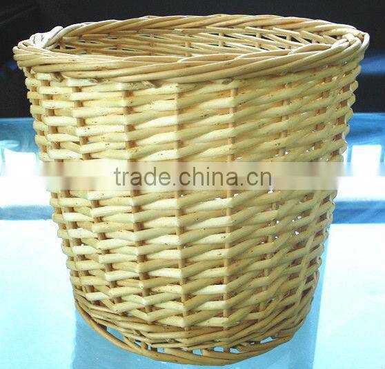 wicker trash & wicker waste bin & garbage can