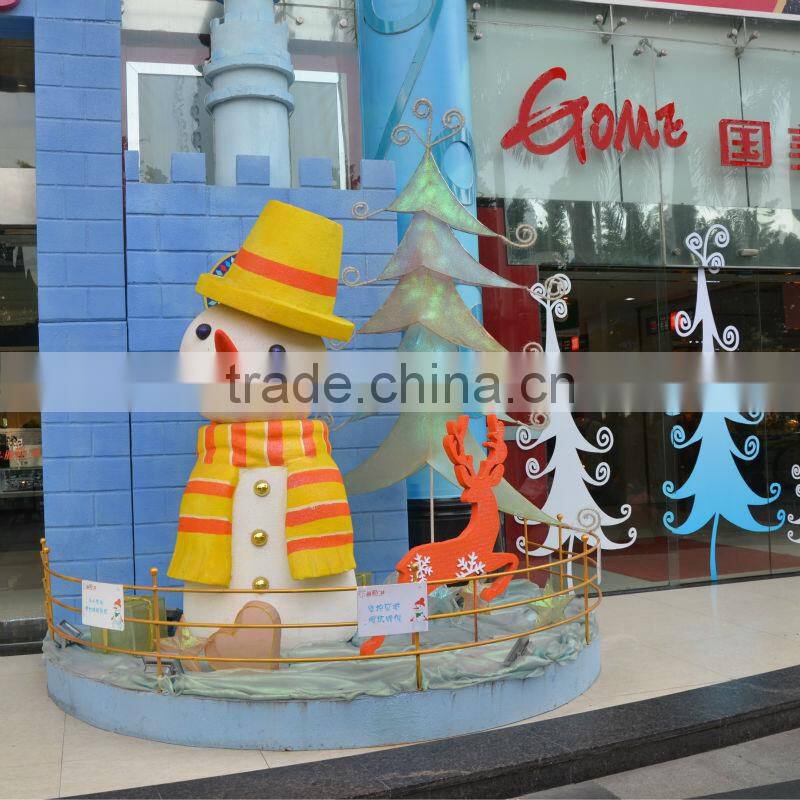 Outdoor christmas snowman decoration