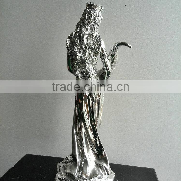 Polyresin prety girl sculpture