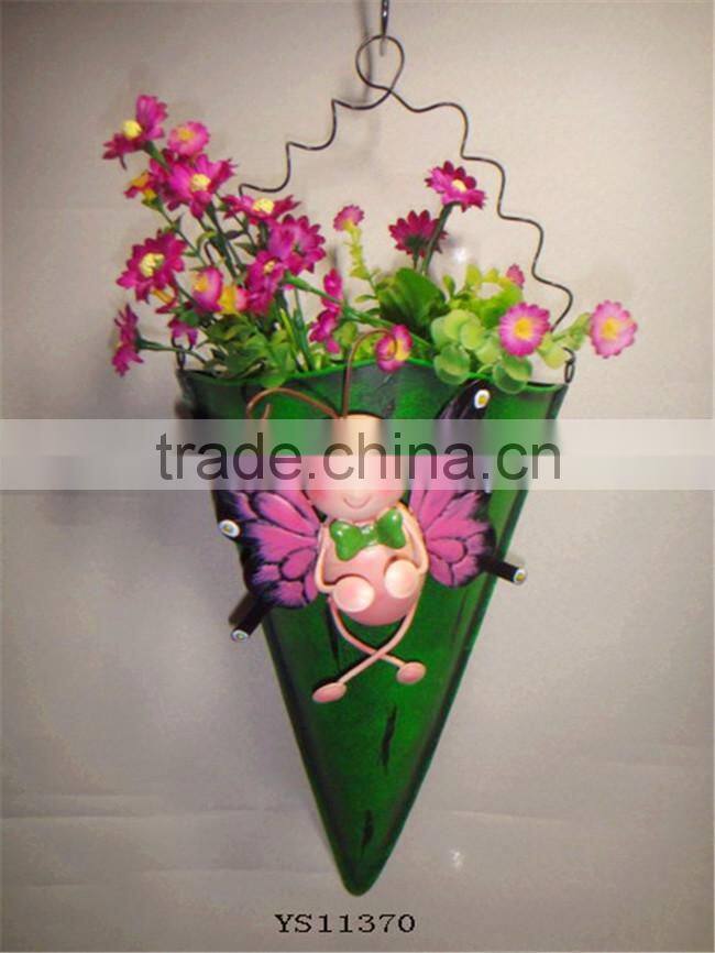 YS11370 Yongsheng low factory price wall hanging flower vase with metal material Superior Quality