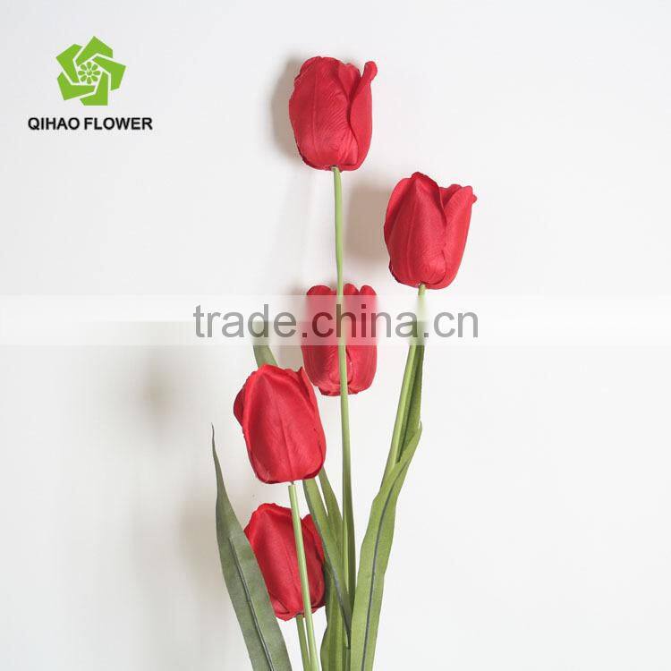 Real touch Decorative Tulip Artificial Tulip Flower for Garden and home decoration
