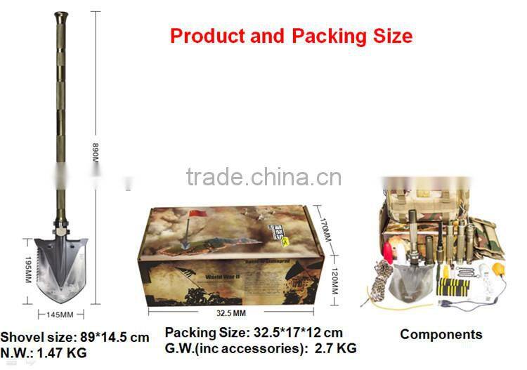 Outdoor Camping Tool Gift Cut Wire Saw Magical Mastiff Patented Outdoor Camping Gear Survival Kit Outdoor Multifunction Shovel