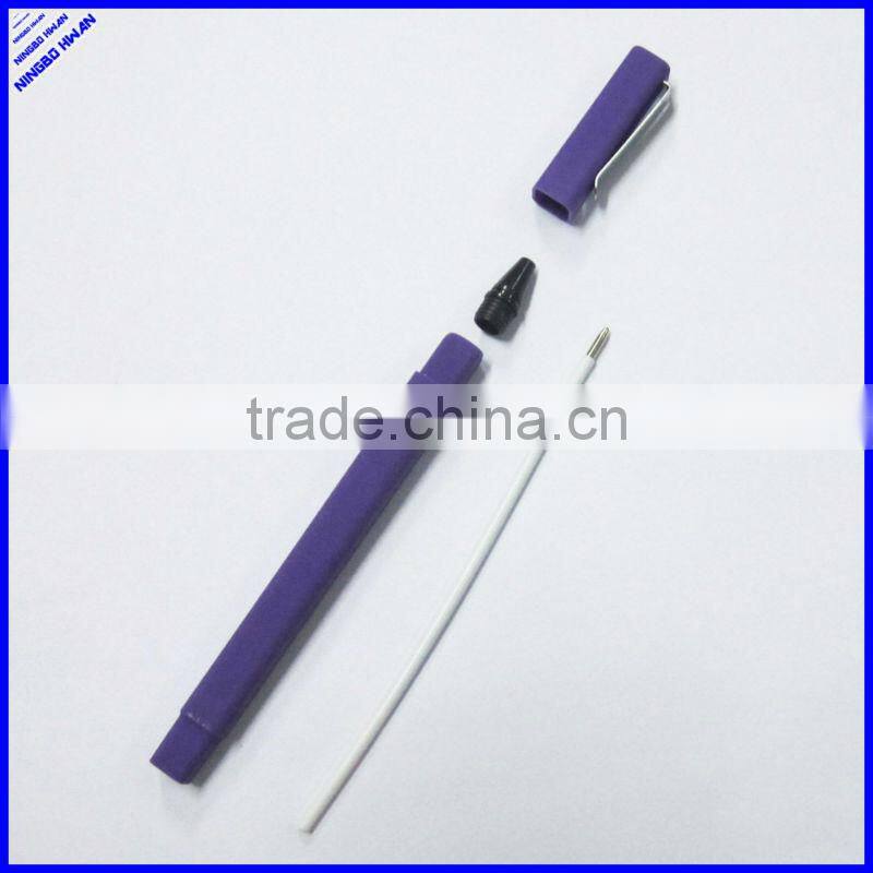 2014 cheap popular advertising black square ball pen