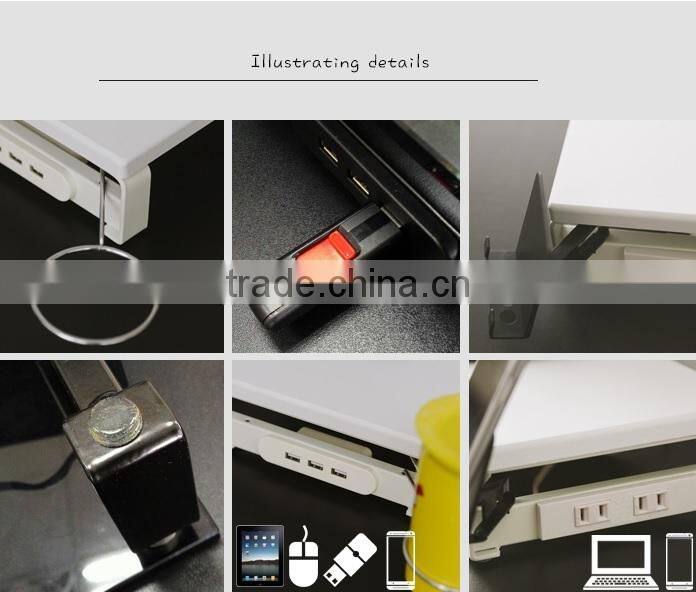 Simple design metal legs for wooden dock holder TV monitor riser stand