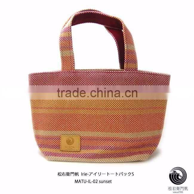 Japanese canvas cloth sail HANPU / HAMPU weekender bag made in Japan for wholesale