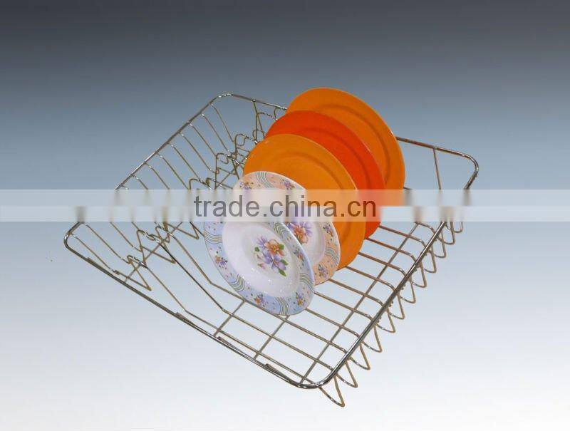548-35 Kitchen Rectangle Coloring Metal Wire Dish Drying rack