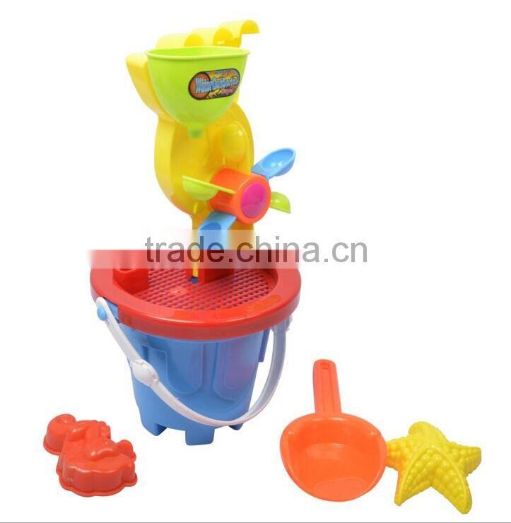 Hot Selling Beach Toy Set Sand Beach Cart With 5pcs Accessory