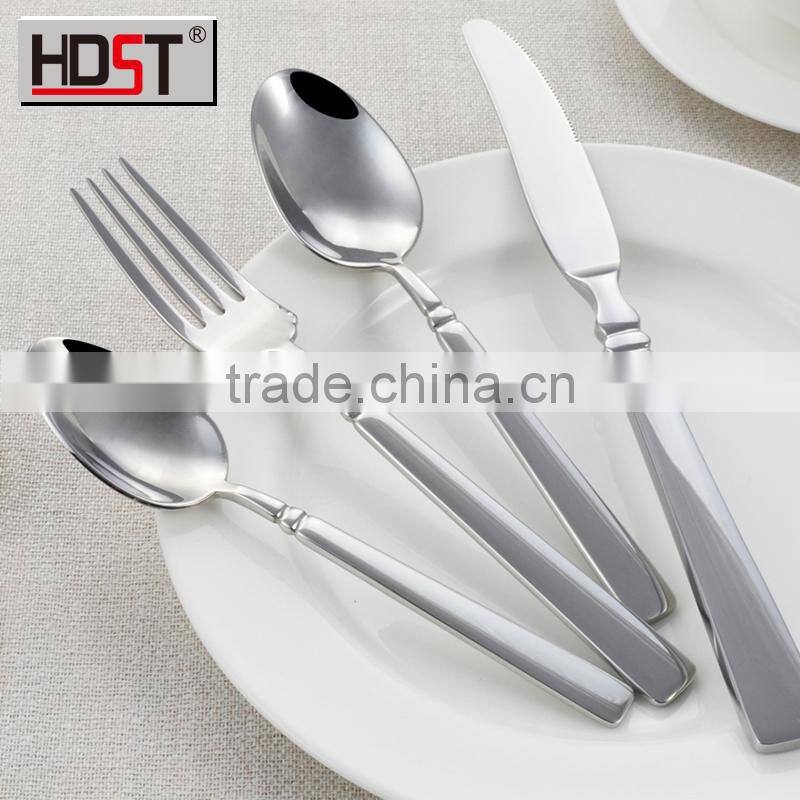 18/8 luxury royal silver color 4pcs restaurant tableware;cutlery bulk buy from china